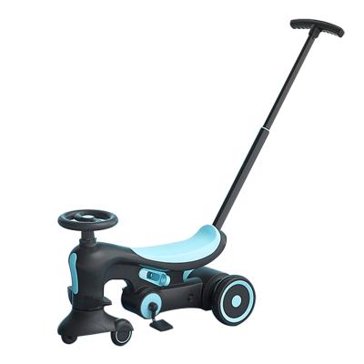 China Ride On Toy China Factory New 2021 Multifunctional Ride On 3IN1 Bustle Car Baby Balance Bike Kids Tricycle With Push Rod Swing Twisted Car for sale