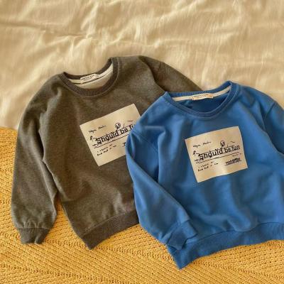 China 2021 Autumn New Children's Label Breathable Front Sweater for sale