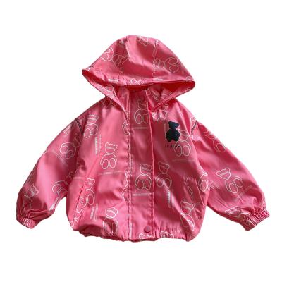 China Anti-wrinkle girl's stormsuit net red top loose children's coat fashionable girl 2021 autumn new style foreign middle school children for sale