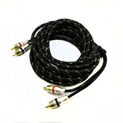 China 5.5mm Outer Diameter PVC Jacketed Car Audio RCA Cable 2M-2M for High End Performance for sale