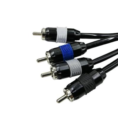 China Soft PVC Jacket RCA Cable With OFC Conductor In Any Color for sale