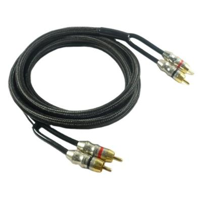 China PVC Jacket RCA Cable AV For Car Audio And Home Audio Amp for sale