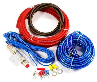 China Stranded Conductor Type 8ga Gauge Car Audio Amp Wiring Kit for Overhead Speaker Compatibility in Vehicles for sale