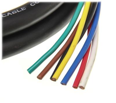 China 100% Copper Inner Conductor Trailer Wire for Trailer Light Cable 7 Colors Cores for sale