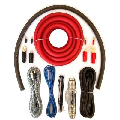 China True 0 Gauge Complete CCA Amplifier Wiring Kits with OFC RCA Cable Low Voltage for sale