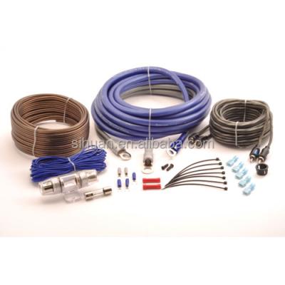 China Low Voltage 4GA Car Audio System Wiring Kit with Customizable Cable Color Options for sale