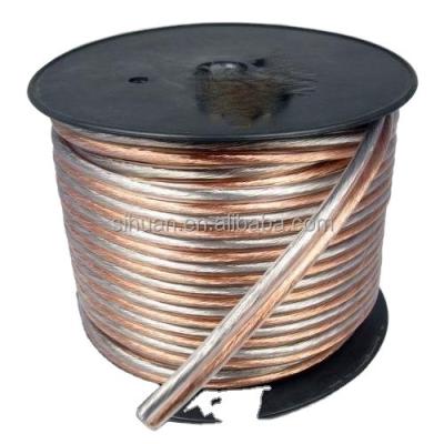 China Flexible Transparent Jacket Stranded Wire for Car and Home Audio RCA Connector Type for sale