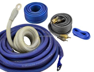 China 2 gauge Insulated Car Stereo Amp Cable Installation Kit With PVC Insulation Material for sale