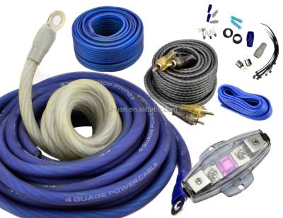 China CCA 4/8 Gauge Car Audio Accessories Car Amp Wiring Kit met niet-geschermd afscherming Te koop