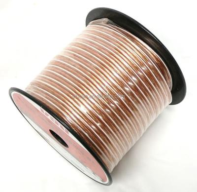 China Transparent Speaker Wire Cable 12-20 Ga Gauge PVC Jacket OFC Copper CCA for Audio for sale