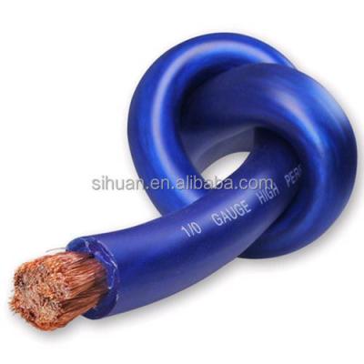 China Flexible PVC Jacket Power Cable Super Flexible Any Color 1/0 AWG for Car Audio Battery for sale