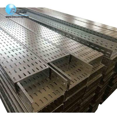 China Projects Perforated Pre Galvanized Type Solid Ladder Cable Tray for sale