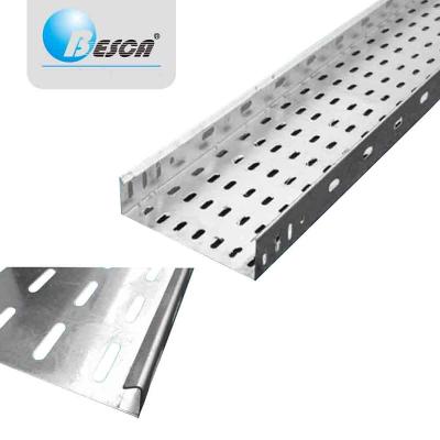 China Steel Besca Perforated Galvanized Cable Chain Wire Way Cable Tray for sale