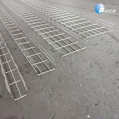 China Commercial and Light Industrial Place Zinc Electro Metal Q235B Welding Flexible Wire Mesh Cable Tray for sale