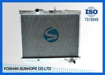 China Heating Full Aluminum Radiator , Silver BENZ MT Aluminum Radiator With Electric Fan  for sale