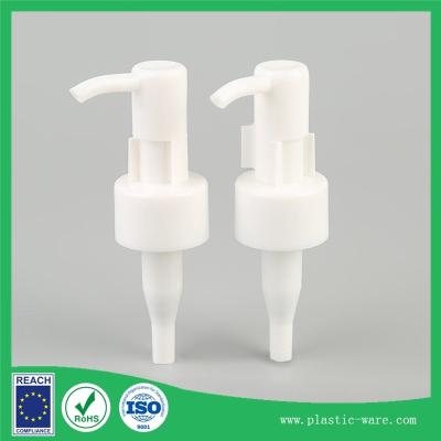 China liquid soap pump head in white color 24/410 or shampoo bottle pump head with clip for sale