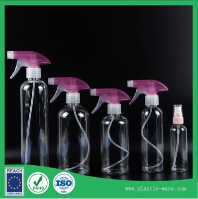 China 100ml PET 250ml 400ml 500ml hand sanitizer alcohol empty spray bottles for sale