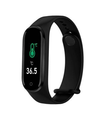 China Customized 2020 Latest Version Logo Fitness Band Smart Watch Wristband Heart Rate Body Temperature Music Answer Global Smart Call for sale