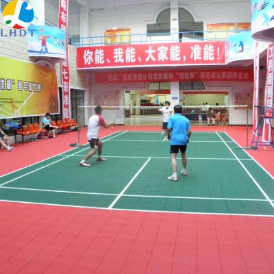 China Eco-friendly Removable Plastic PP Flooring Flooring For Badminton Court PP Handball Court Sports Flooring for sale