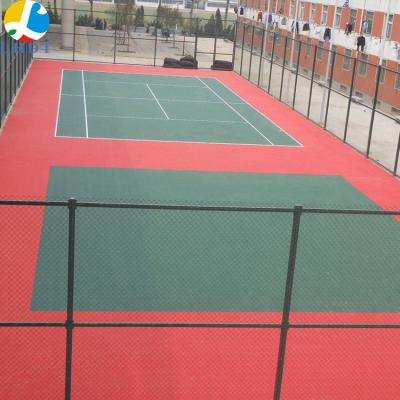 China Mini Paddle Temporary Install Interlocking PP Material Eco-friendly Portable Indoor Interlocking Sports Flooring Modern Simple Color for sale