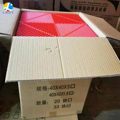 China Durable Modular Interlocking PP Tiles Drainage Flooring Anti-fatigue Solid Modular Mats Used In Garage Car Workshop for sale