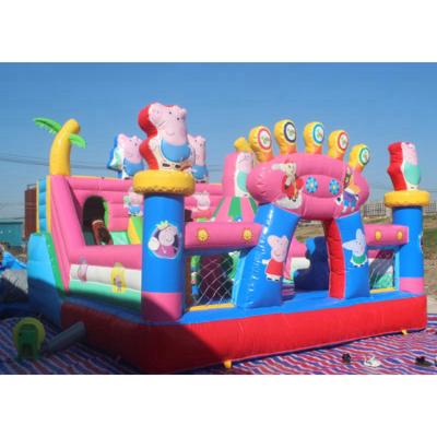 China Large Cheap Indoor And Outdoor Bouncy Jumping Combo Castle Water Park Playground Inflatable Slide for sale