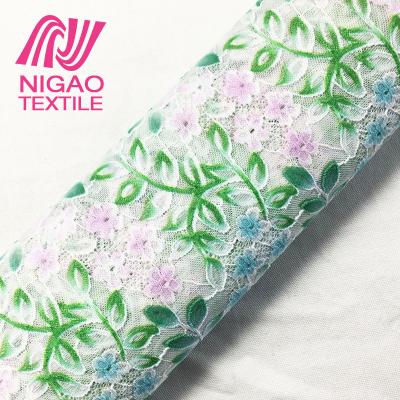 China Polyester Spandex Viable Gradient Color NIGAO Fabric Custom Printing Fabric for sale