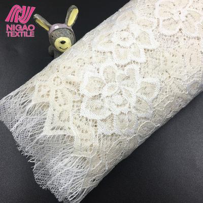 China Sustainable High Quality Custom Dress Flower Lace Fabric For Wedding Dress for sale