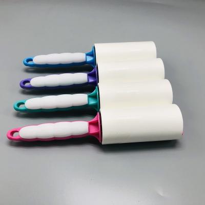 China Fiber Manual Clean Sticky Paper Roll for sale