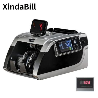 China Money Detecting Counting Machine XD-1009 Money Counting Machine UVMGIR Banknote Detector USD EUR PKR IQD SYP Bank Currency Cash Counter Add To Bill Counting Large display for sale