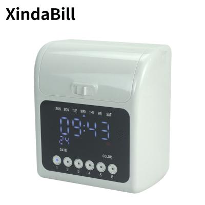 China New Arrival Time Recorder Punch Card Desktop Recording Digital Attendance Machine 158L 158L for sale