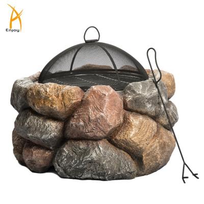 China Stored Cast Stone Fire Pit Outdoor Wood Burning Fire Pit for sale