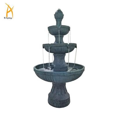 China Art Decor Patio Decoration 3 Tiers Water Fountains Polyresin Fountain for sale