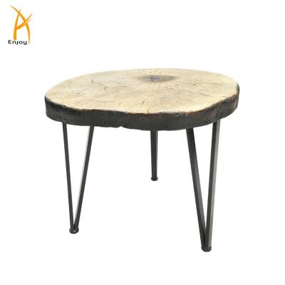 China Traditional Wood Patio Coffee Table Outdoor Tree End Table for sale