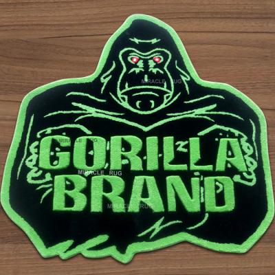 China Anti-Slip Custom Animal Rugs Shaped Gorilla Letters Cool Design Carpets and Mats High Quality for sale