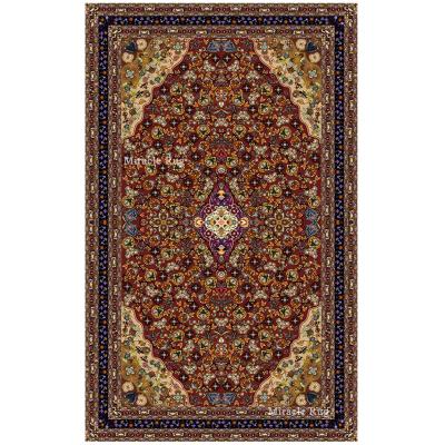 China Design Reversible Luxury Persian Pure Silk Rug Chinese Made Hand Knotted Silk Blankets Home Carpet for sale