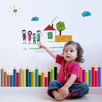 China Colorful Recycled And Easy To Use Waterproof Removable Wall Stickers Removable Wall Stickers Kids Decor PVC PVC Kid Home Gift for sale