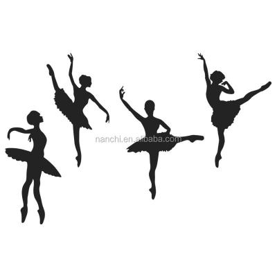 China Ballet Girl Combination Wallpapers Wholesale Reused And Easy To Use Creative Wall Stickers For Kids Room Wallpaper For Kid Rooms Home Decoration for sale