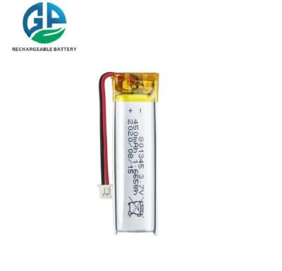 China CB IEC62133 Li-Ionen-Batteriepaket 3.7V Lithiumbatterie 801345 450mAh Lithiumbatterie für das Smart Home zu verkaufen