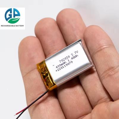 中国 再充電可能なKCパワーツールバッテリー 702030 400mAh オーム3.7V 再充電可能なLi イオンセル Li Poバッテリー 販売のため