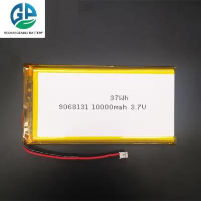 China Li Polymer Battery Rechargeable  30C Max60C 3.7v 9068131 Lithium polymer cell 10000mah lipo battery 10ah tracker battery for sale