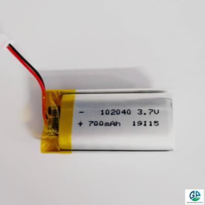 Cina Batteria polimerica agli ioni di litio ad alta capacità 3.7V 800mAh 500 volte 102040 3.7V 800mAh batteria certificata coreana KC in vendita