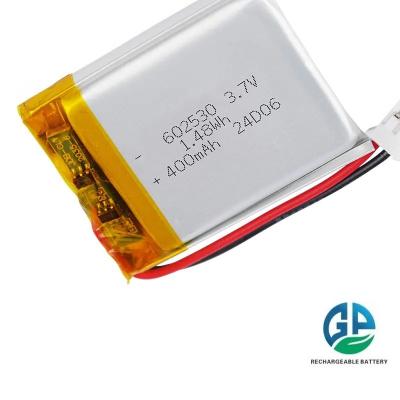 China KC High Capacity 500mah 3.7 V Lithium Ion Polymer Battery 500times Lp602530  For Smart Watch & earphone speaker for sale