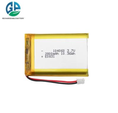 China 104060 2800mAh 3.7V Rechargeable Battery For Hearing Aid Lithium Polymer Batteries 3.7v Lipo Battery FCC CB CE KC for sale