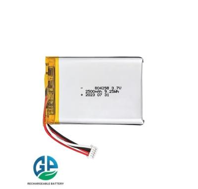 China KC Wiederaufladbare Lithium-Ionen-Polymer-Batterie Li-Ionen-Lipo-Batterie 804258 2500mAh 3.7V Lithium-Ionen-Polymer-Batterie zu verkaufen