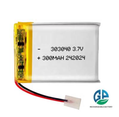 China Rechargeable KC Power Tool Battery  3.7v 320mah 303040 For Robotic Sweeper Rechargeable Li Ion Cell Lipo Battery for sale