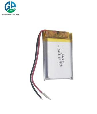 Cina KC CB IEC62133 approvato Batteria Lipo ricaricabile Vendita calda 3.8v Piccola batteria Lipo 622334 500mah in vendita