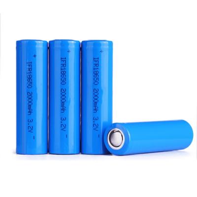 China UN38.3 LFP 18650 3.2V 1800mAh 2000mAh LiFePO4 Battery Cell for sale