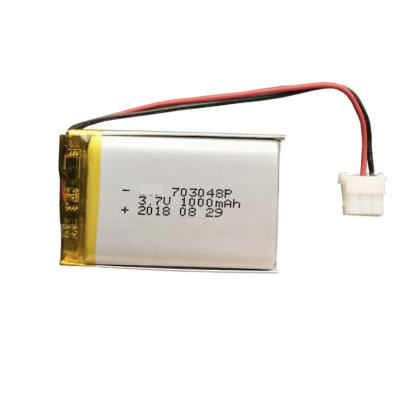 中国 李イオン3.7 V Lipo 1000mah 703048リチウム ポリマー電池のパック 販売のため