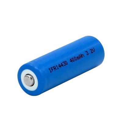 중국 LiFePO4 크기 14430 재충전이 가능한 태양 전지 3.2 Ｖ 400 mah 판매용